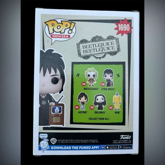 Beetlejuice Beetlejuice - Lydia Deetz Funko Pop #1690 - BNIB 🪲🧃 - Picture 2 of 3